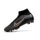 Nike Mercurial Superfly 8 Elite AG Shadow - Black Metallic Gold Metallic Silver Football Boots