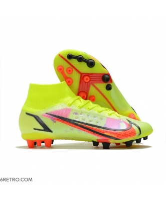 Nike Mercurial Superfly 8 Elite AG Volt Bright Crimson Black Football Boots