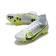 Nike Mercurial Superfly 8 Elite AG White Black Metallic Silver Volt Football Boots