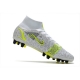 Nike Mercurial Superfly 8 Elite AG White Black Metallic Silver Volt Football Boots