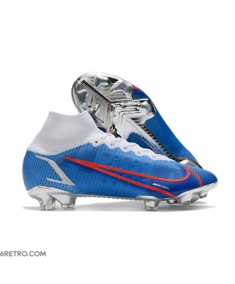 Nike Mercurial Superfly 8 Elite Firm Ground Blue White Red Football Boots