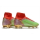 Nike Mercurial Superfly 8 Elite Firm Ground Green Red Golden Football Boots