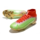 Nike Mercurial Superfly 8 Elite Firm Ground Green Red Golden Football Boots