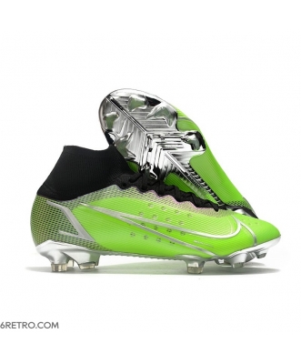 Nike Mercurial Superfly 8 Elite Firm Ground Green Silver Football Boots