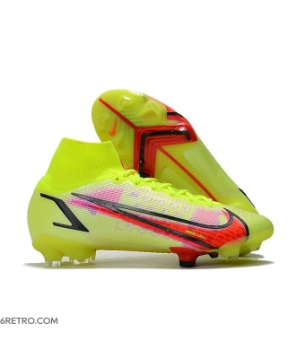 Nike Mercurial Superfly 8 Elite Firm Ground Volt Bright Crimson Black Football Boots