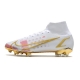 Nike Mercurial Superfly 8 Elite Firm Ground White Pink Gold Football Boots