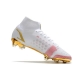 Nike Mercurial Superfly 8 Elite Firm Ground White Pink Gold Football Boots