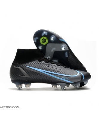 Nike Mercurial Superfly 8 Elite SG-PRO Anti-Clog Black Iron Grey Football Boots