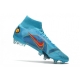 Nike Mercurial Superfly 8 Elite SG-PRO Anti-Clog Blueprint - Chlorine Blue Laser Orange Marina Football Boots