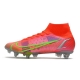 Nike Mercurial Superfly 8 Elite SG-PRO Anti-Clog Bright Crimson Metallic Silver Football Boots