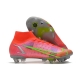 Nike Mercurial Superfly 8 Elite SG-PRO Anti-Clog Bright Crimson Metallic Silver Football Boots