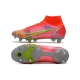 Nike Mercurial Superfly 8 Elite SG-PRO Anti-Clog Bright Crimson Metallic Silver Football Boots