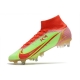 Nike Mercurial Superfly 8 Elite SG-PRO Anti-Clog Green Red Football Boots