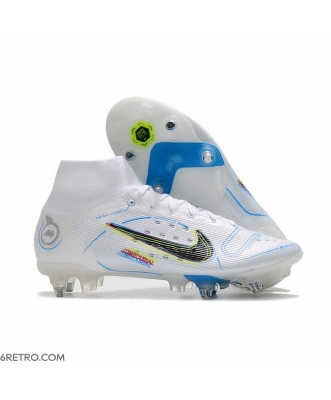 Nike Mercurial Superfly 8 Elite SG-PRO Anti-Clog Grey Blackened Blue Football Boots