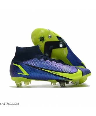 Nike Mercurial Superfly 8 Elite SG-PRO Anti-Clog Recharge - Sapphire Volt Blue Void Football Boots
