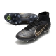 Nike Mercurial Superfly 8 Elite SG-PRO Anti-Clog Shadow - Black Metallic Gold Metallic Silver Football Boots