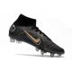 Nike Mercurial Superfly 8 Elite SG-PRO Anti-Clog Shadow - Black Metallic Gold Metallic Silver Football Boots