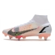 Nike Mercurial Superfly 8 Elite SG-PRO Anti-Clog White Black Bright Crimson Pink Blast Football Boots