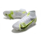 Nike Mercurial Superfly 8 Elite SG-PRO Anti-Clog White Black Metallic Silver Volt Football Boots