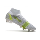 Nike Mercurial Superfly 8 Elite SG-PRO Anti-Clog White Black Metallic Silver Volt Football Boots