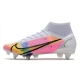 Nike Mercurial Superfly 8 Elite SG-PRO Anti-Clog White Pink Black Football Boots
