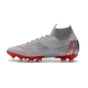 Nike Mercurial Superfly VI 360 Elite AG-Pro Gray Red Football Boots