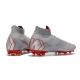 Nike Mercurial Superfly VI 360 Elite AG-Pro Gray Red Football Boots