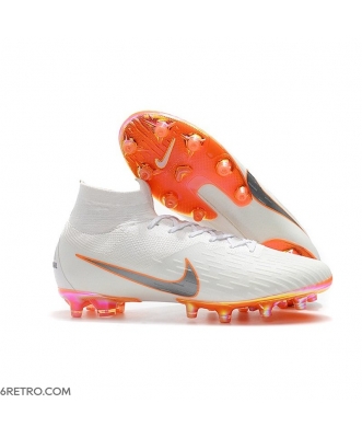 Nike Mercurial Superfly VI 360 Elite AG-Pro White Orange Football Boots