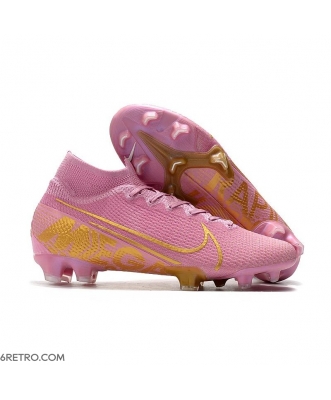 Nike Mercurial Superfly VII Elite Firm Ground Pink Gold Football Boots