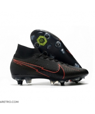 Nike Mercurial Superfly VII Elite SG AC - Black Red Football Boots