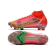 Nike Mercurial Superfly VIII Elite Firm Ground Bright Crimson Metallic Silver Football Boots
