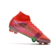 Nike Mercurial Superfly VIII Elite Firm Ground Bright Crimson Metallic Silver Football Boots
