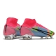 Nike Mercurial Superfly VIII Elite Firm Ground Pink Blue Green Football Boots