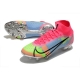 Nike Mercurial Superfly VIII Elite Firm Ground Pink Blue Green Football Boots