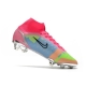 Nike Mercurial Superfly VIII Elite Firm Ground Pink Blue Green Football Boots