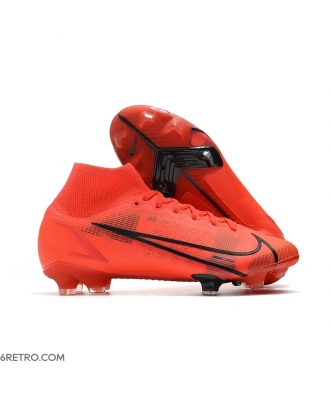 Nike Mercurial Superfly VIII Elite Firm Ground Red Black Football Boots