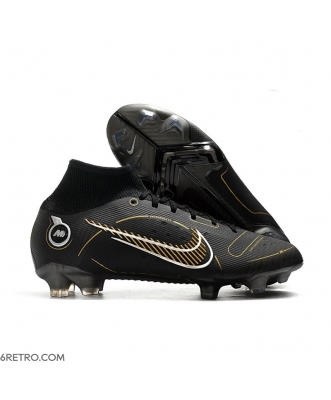 Nike Mercurial Superfly VIII Elite Firm Ground Shadow - Black Metallic Gold Metallic Silver Football Boots
