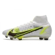 Nike Mercurial Superfly VIII Elite Firm Ground White Black Metallic Silver Volt Football Boots