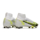Nike Mercurial Superfly VIII Elite Firm Ground White Black Metallic Silver Volt Football Boots