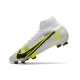 Nike Mercurial Superfly VIII Elite Firm Ground White Black Metallic Silver Volt Football Boots