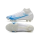 Nike Mercurial Superfly VIII Elite Firm Ground White Blue Football Boots