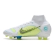 Nike Mercurial Superfly VIII Elite Firm Ground White Blue Yellow Football Boots