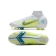 Nike Mercurial Superfly VIII Elite Firm Ground White Blue Yellow Football Boots