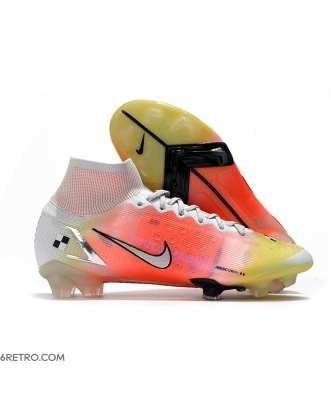 Nike Mercurial Superfly VIII Elite Firm Ground White Metallic Silver Pure Platinum Football Boots