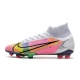 Nike Mercurial Superfly VIII Elite Firm Ground White Pink Black Football Boots