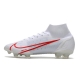 Nike Mercurial Superfly VIII Elite Firm Ground White Red Football Boots