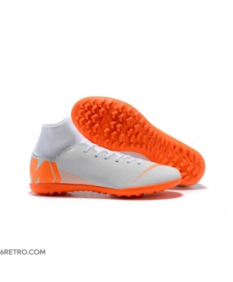 Nike Mercurial Superfly X 6 Elite TF White Orange Football Boots