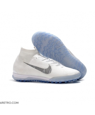 Nike Mercurial SuperflyX 6 360 Elite TF - White Blue Football Boots