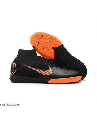 Nike Mercurial SuperflyX VI Elite IC Black Orange Football Boots