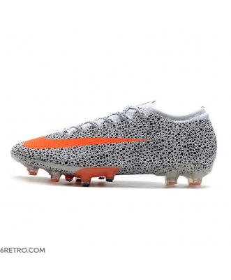 Nike Mercurial Vapor 13 Elite AG CR7 Safari - White Total Orange Black Football Boots